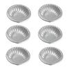 6pcs Easy To Demold Shell Baking Mold Corrosion Resistant Cake Baking Pan Pudding Mold  Jelly