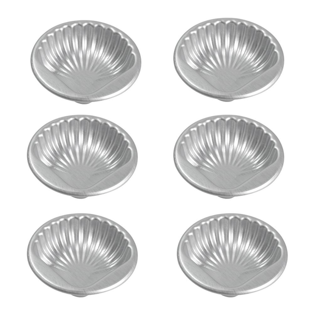 6pcs Easy To Demold Shell Baking Mold Corrosion Resistant Cake Baking Pan Pudding Mold  Jelly