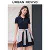 UR Women's College Style Cable Knit Polo Dress