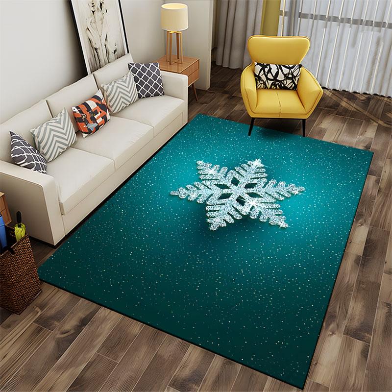 Sparkling Snowflake Design Suitable As a Non-slip Mat for the Living Room or Bedroom Sofa