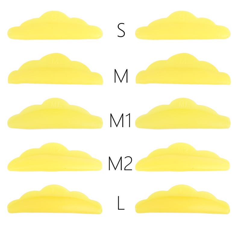 Solroskant Silikonfransböjningskuddar - 5 Par