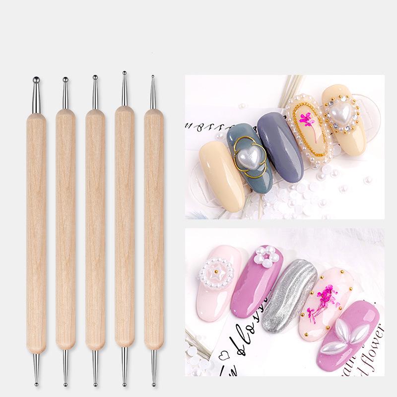 20-Piece Nail Art Brush Set: Painting, Gel, Cleaner, Dotting & Gradient Pens for Flower Designs