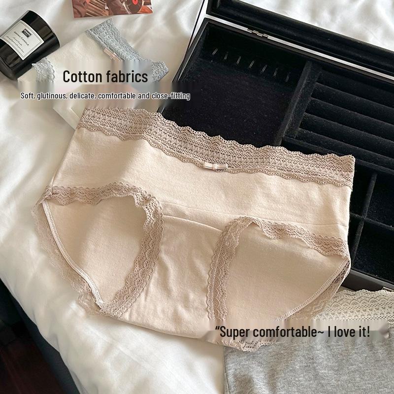 7A Antibacterial Japanese Sweet Cotton Mid-Waist Girls' Briefs - Soft, Breathable, and Comfortable.