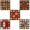 Hong Kong Love Christmas Ornament Set: Creative Painted Hanging Balls for Tree & Party