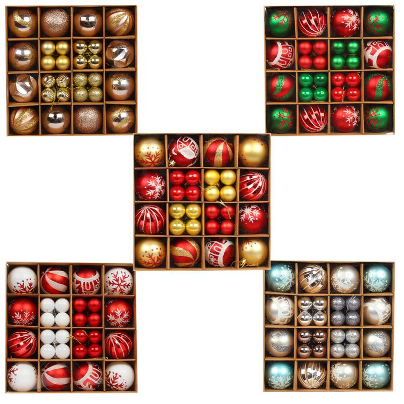 Hong Kong Love Christmas Ornament Set: Creative Painted Hanging Balls for Tree & Party