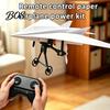 Aircraft Launcher Component Set RC Paper Airplane DIY Kit, Remote Control Plane Electric Module with Gyro Power Stabilizer, Dual Propellers,