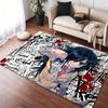 Anime W-Watamote Kuroki Tomoko Floor Mat Flannel Rugs Cozy Plush Thickened Soft Warm Winter Non Slip Living Room Home Indoor Use