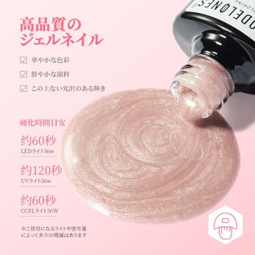 MODELONES Magnetic Gel Nail Polish, Cat Eye Gel, Magnet, Sparkly, Magnetic Nail Polish, Color Gel, Fine Particles, Cat Eye, Self-Nail Polish, 6-Color