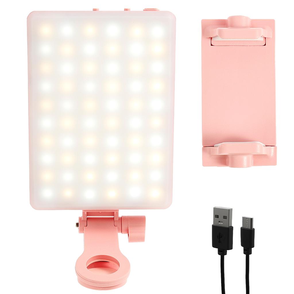 LED Selfie Licht RGB LED Taschenfülllicht Selfie Licht für Telefon Tablet Kamera Fotografie Video mit Clip Angepasst 3 Lichtmodi