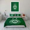 Set Biancheria da Letto Verde Panathinaikos Set Copripiumino Copripiumino Federe  (1 * Copripiumino 2 * Federe, senza piumino)