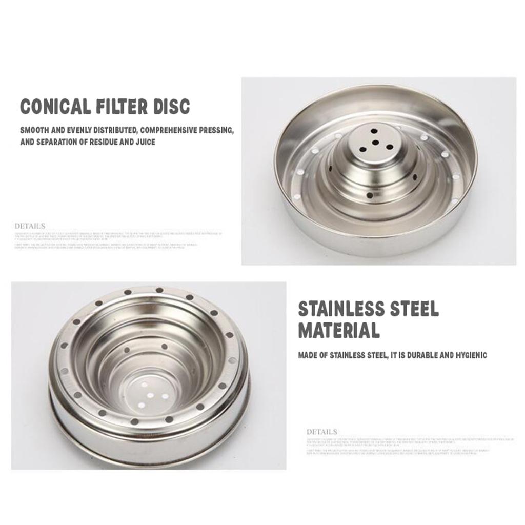 Iron Juicer Manual Juicer, Efficient Stainless Steel Manual Juicer Fruit Juicer, Heavy Duty Manual Juicer For Fresh Lemonade Orange Juice, Easy To Use