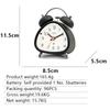 Large Volume, Desktop for Bedroom, Small Alarm Clock for Household Bell, Triangular Metal Mini Alarm Clock for Junior High School Students