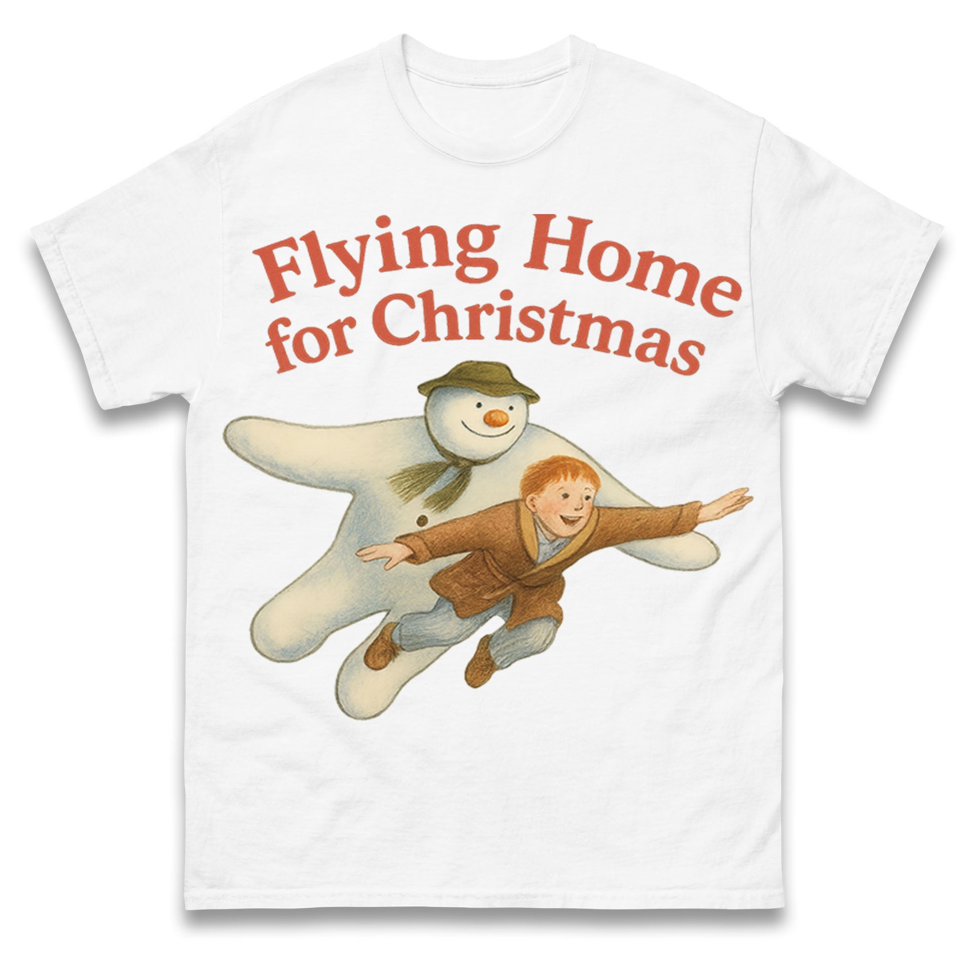 The Snowman Christmas T Shirt Tshirt Mens Womens Unisex Tops Tees L