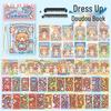 Little Mochi Dress-Up Sticker Book: Girl's Toy, Quiet Book, Birthday Gift Set with Scenery Stickers