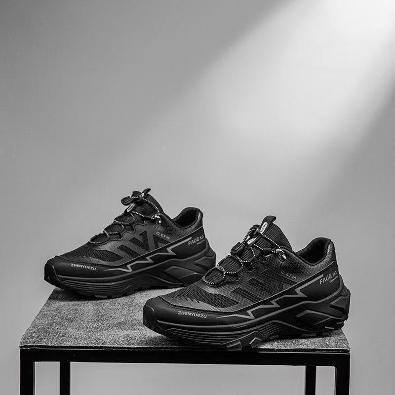 Men's shoes 2025 new spring sports shoes breathable non-slip casual running mountaineering outdoor tourism hiking men's shoes