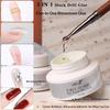 5 IN 1 Nail Glue Gel Portable Mini Size Multi-functional Rhinestone Adhesive Reinforcement Gel for Outdoor Nail Repair