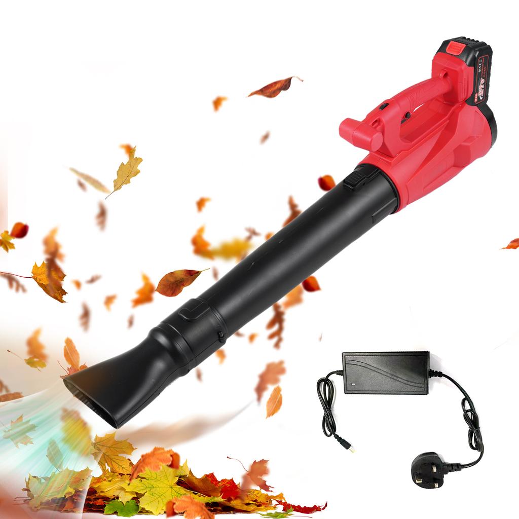 Suflantă de frunze 21V Suflantă electrică de frunze Baterii 4.0Ah și încărcător incluse Mod 6 viteze Ușoară L