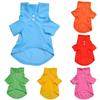 Fashion Adorable Pet Dog Polo Shirt Top For Summer Bright Colors For Dogs And Cats