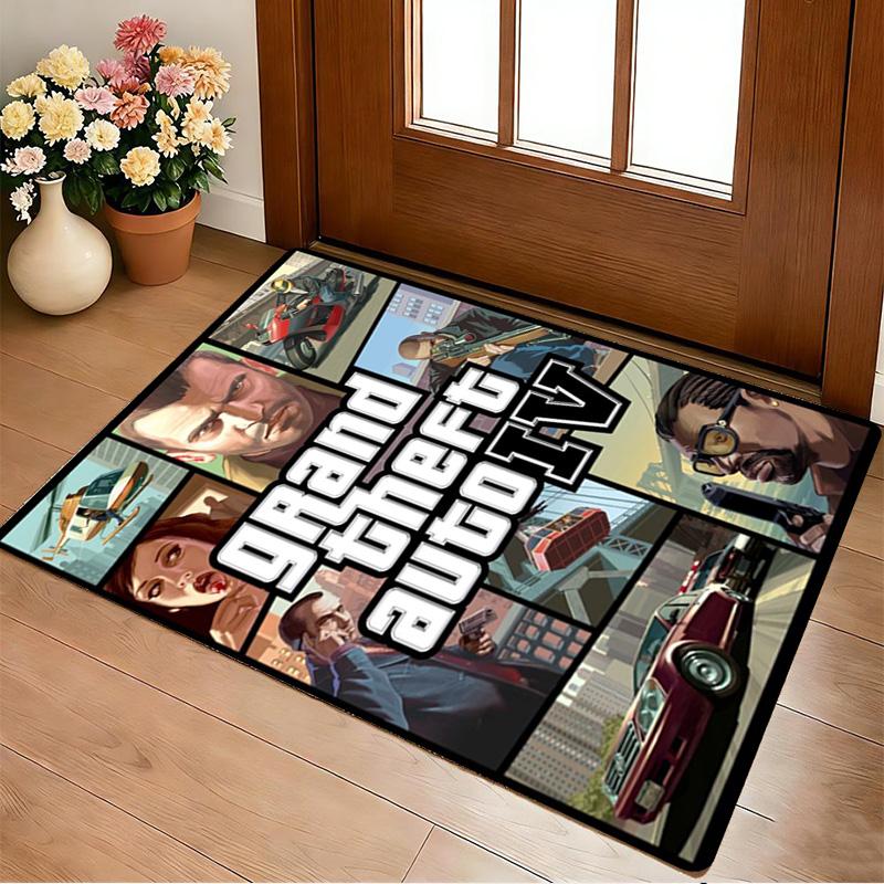 Gta Iv Living Room Non-Slip Area Rug Soft Carpet for Bedroom Game Playroom Sofa Office Home Decor Doormat Christmas Gift C9211686
