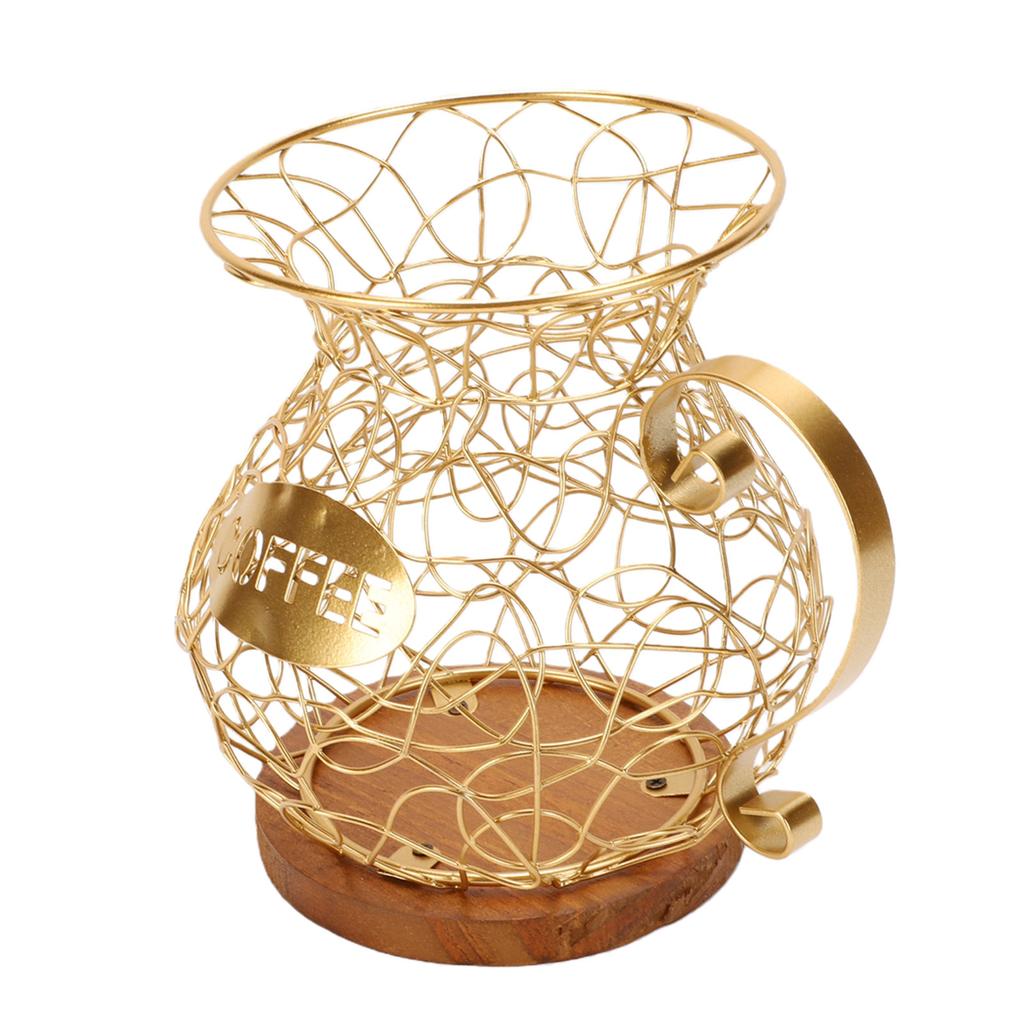 Coffee Pod Holder Organizer Sturdy Versatile Coffee Capsule Storage Basket for Kitchen Counter Office Desktop