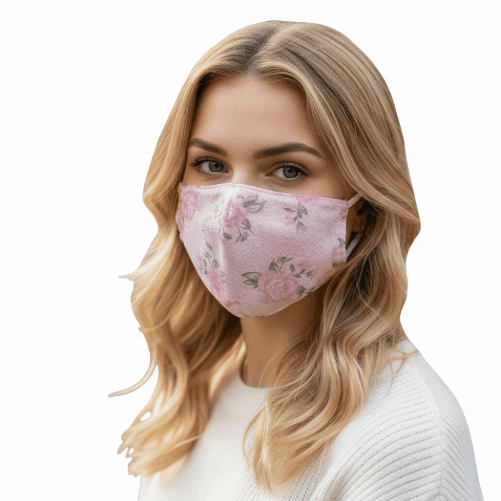 Rosenmuster Augenschutz-Gesichtsmaske UV-blockierend Damenmaske Sonnenschutzmaske für Damen Mädchen