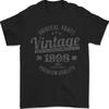 Vintage Jahr 27th Geburtstag 1998 Herren 100 Baumwolle Schwarz T Shirt