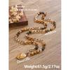Chaîne de pull en pierre naturelle, polyvalente pour l'automne et l'hiver, collier long, bijoux bohèmes