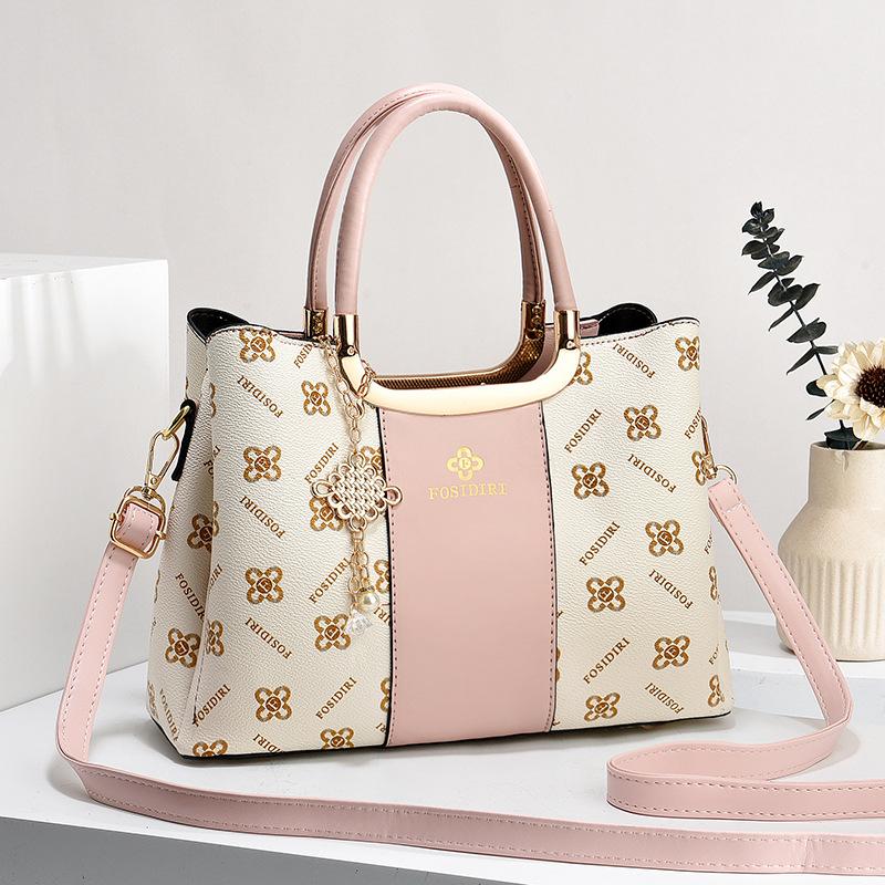 

Новая роскошная женская портативная универсальная сумка с винтажным принтом, женская сумка-мессенджер через плечо, большая вместимость, женская сумка-тоут