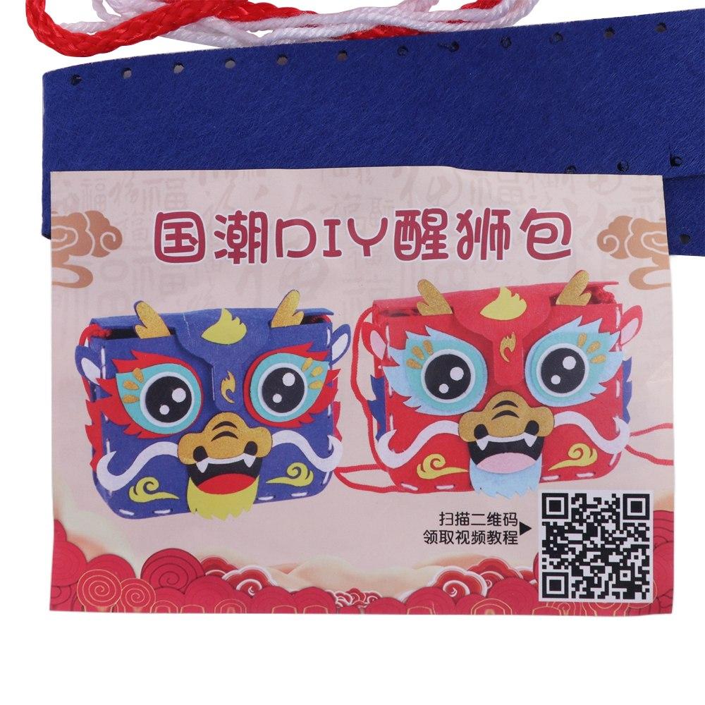 Non-woven Fabric DIY Dragon Bag Toy Chinese Style New Year Portable Handbag  Party