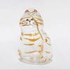 Memorial Cat Hair Storage Container Cat Shaped Keyring Portable Handmade Doll DIY Keychains Accessories