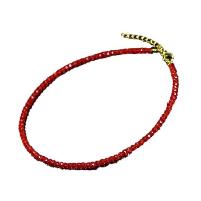 Trendy Multicolor Faceted Glass Bead Necklace