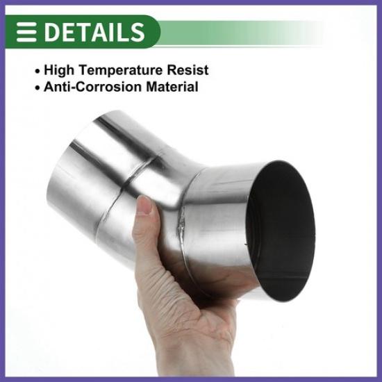 45 Degree Mandrel Exhaust Pipe DIY  4" OD 3.94" Leg  Stainless Steel