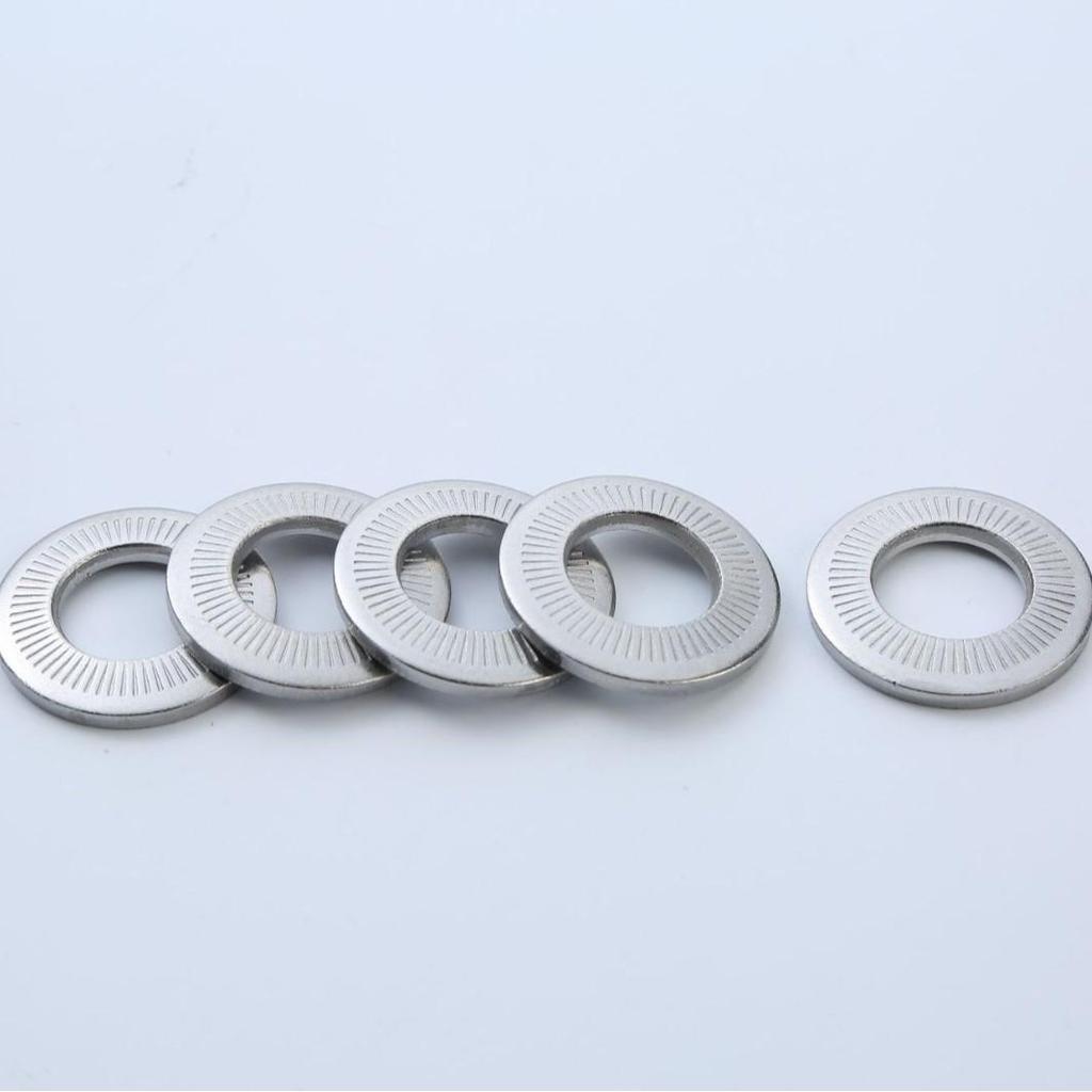 304 Stainless Steel Embossed Flower Tooth Pattern Toothed Washer (M3-M20)