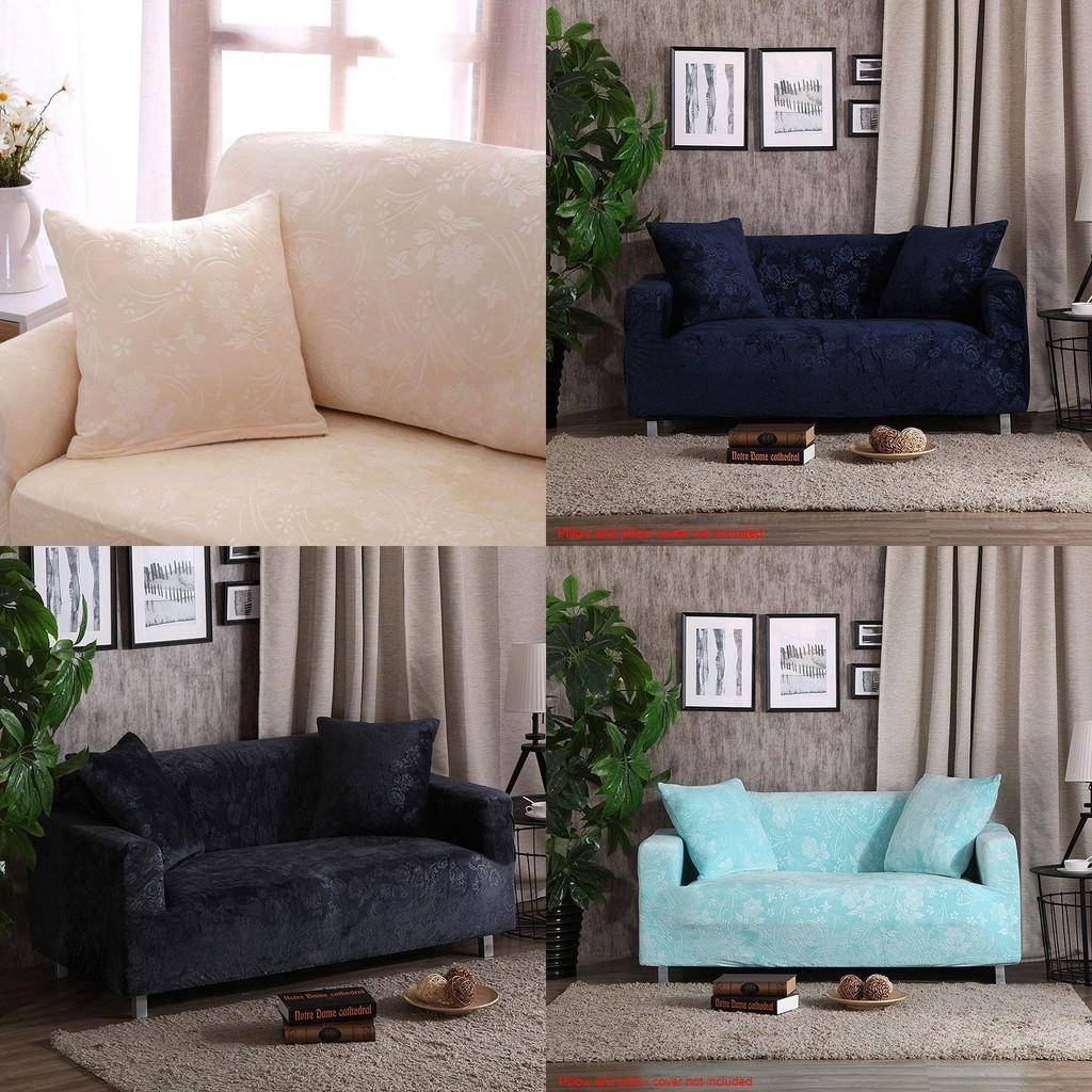 High Quality Stretchable Velvet Sofa Cover Couch Loveseat Slipcover Excellent Fit And Elasticity