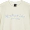 Skechers Sport Lifestyle Series American Vintage Crew Neck Pullover Comfortable Sweatshirt Women Sweatshirt Tofu-White L124W038-0211