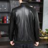 Men's Leather Business & Motorcycle Jacket with Baseball Collar (Autumn/Winter 2025 Collection)