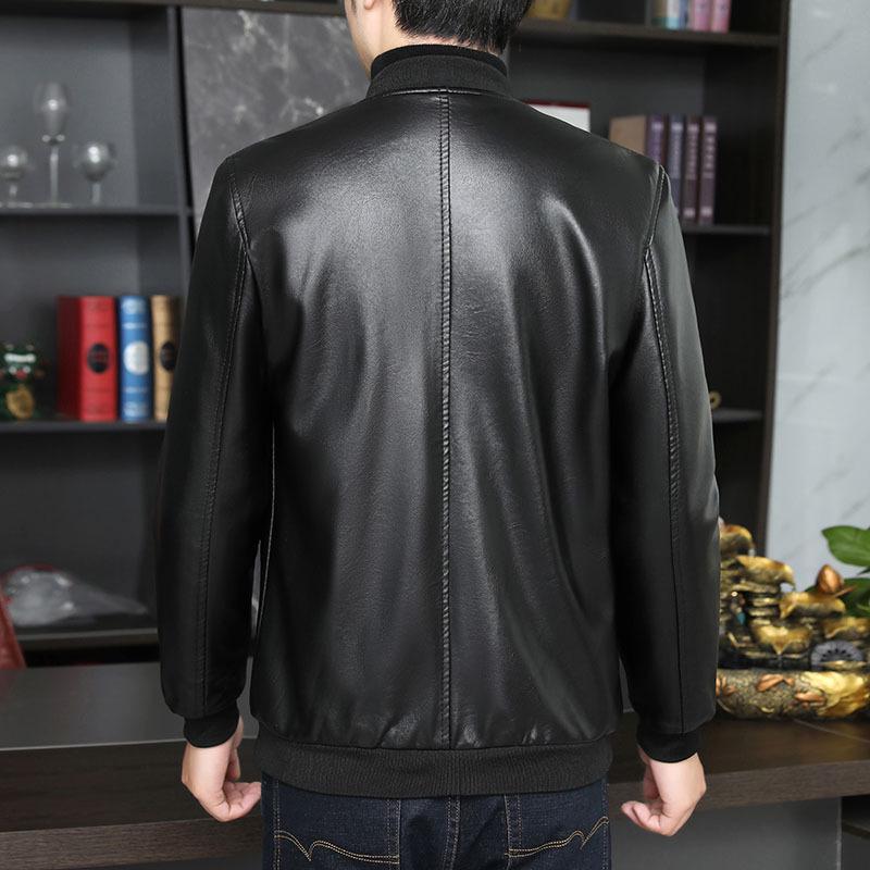 Men's Leather Bomber Jacket - Autumn/Winter 2023