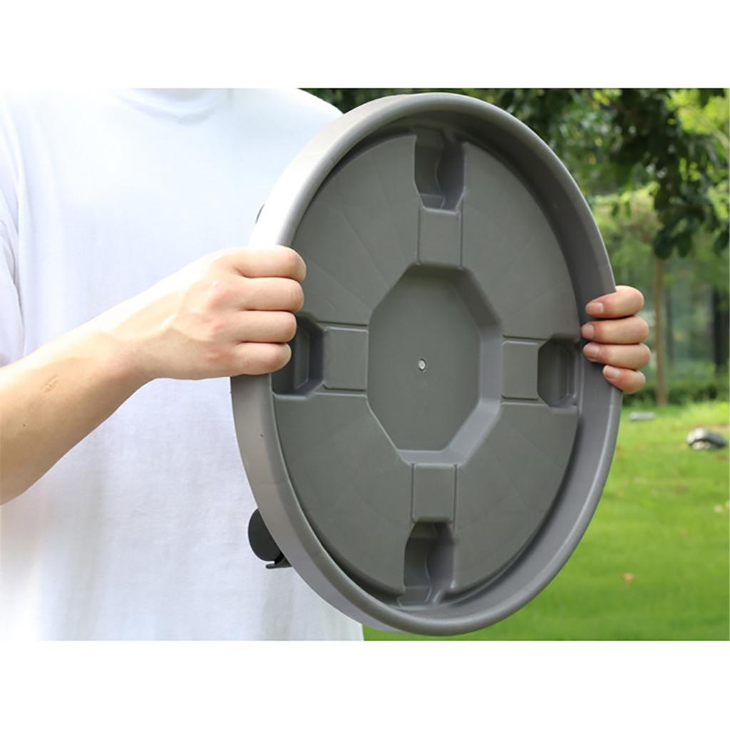 Thickened Moving Tray Plastic Vase with Roller Round Chassis Pot Water Movable Pot Holder Universal