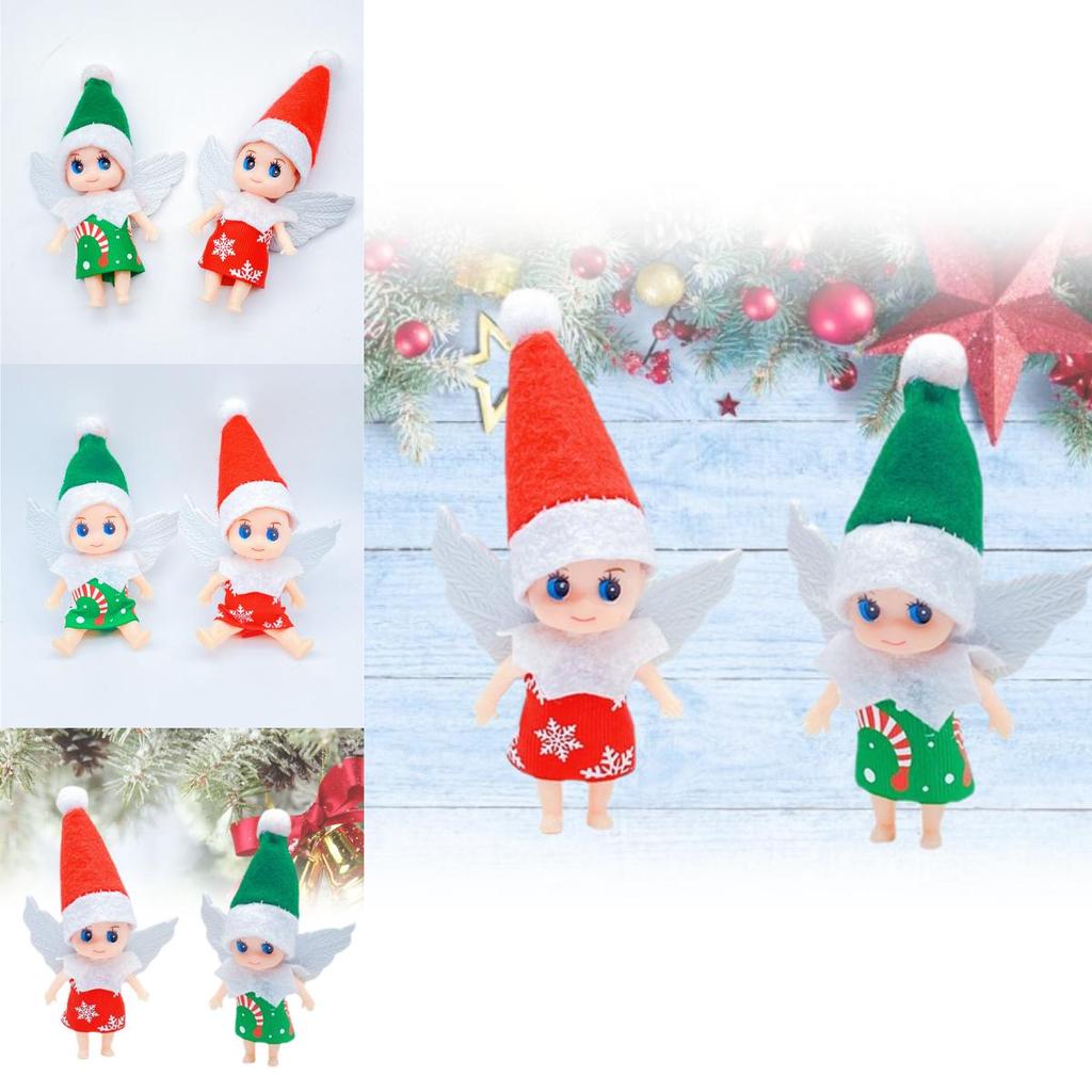 Okouzlující vánoční panenka miminko elf, dekorativní figurka, ideální pro sváteční dekorace