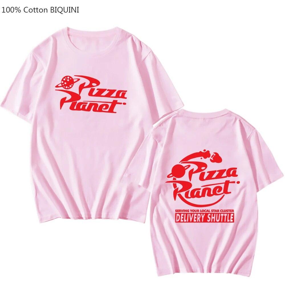 

Футболка Pizza Planet Serving Your Local Star Cluster, футболка с буквенным принтом, футболка унисекс, футболка из 100% хлопка, рубашки с короткими рукавами и круглым вырезом