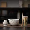 Ceramic Matcha Holder Large Capacity Matcha Brewing Cup Whisk Stand Holder  Tea Making Tools