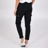 Women's Fashion Button Pocket Drawstring Elastic Waist Casual Pants