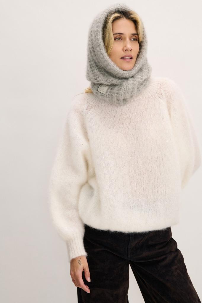 Soft Haven alpaca wool balaclava gray