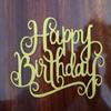 Happy Birthday Candle Party Cake Topper Supplies Decoration GOLD &SILVER SET