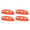 4 Sets 5in Folding Cleat 3 Holes Marine Grade Nylon Oxidation Resistant Flip Up Dock Cleat for Boat Ship Yacht Without