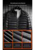 Men's Lightweight White Duck Down Jacket - Winter 2025 Stand Collar Warm Outerwear