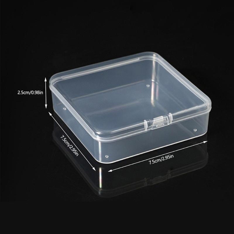 Clear Plastic Mini Square Jewelry Box For Necklaces And Bracelets Lightweight Storage For Daily Use And Gift Packaging