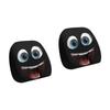 Novelty Humorous Auto Headrest Protectors Multiple Funny Patterns Washable Fabric Reusable for Holiday Driving Essential