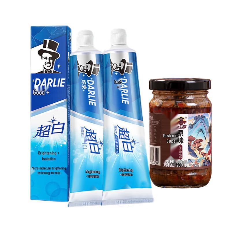 Darlie Extra White Toothpaste Duo & Mushroom Sauce Bundle