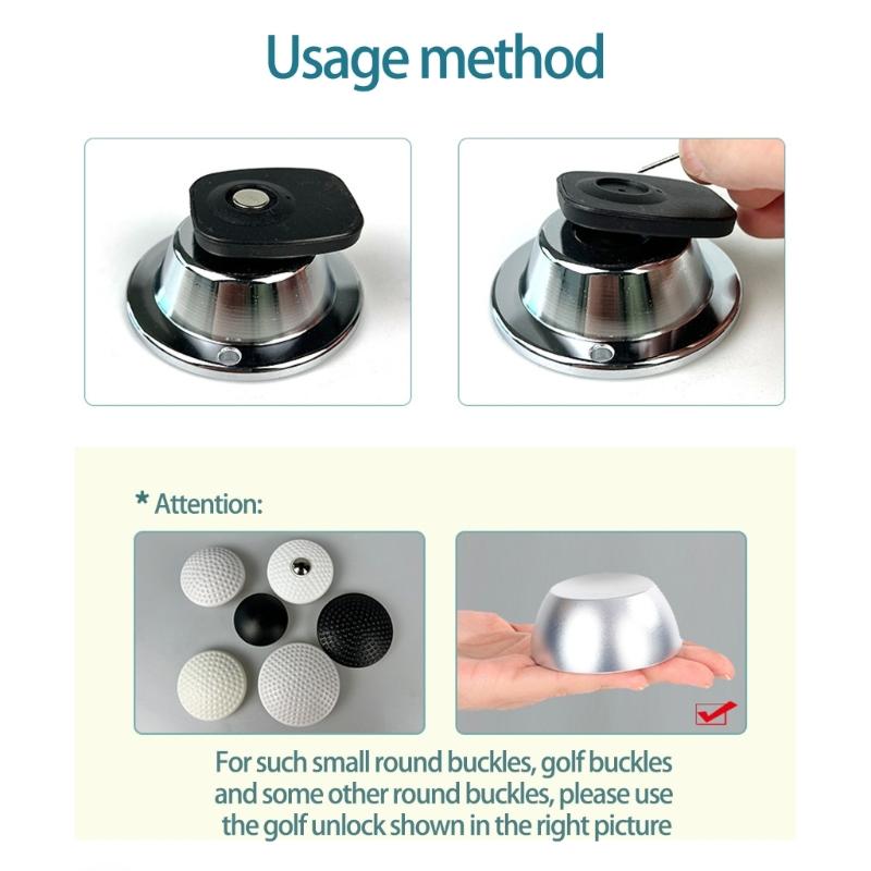 Professional Magnetic Security Label Removers Tool for Retailer Consumer Electronics Aluminum Fastener Detacher Unlocker